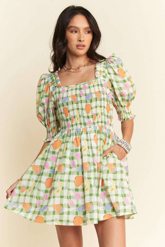 Fruit Mini Dress