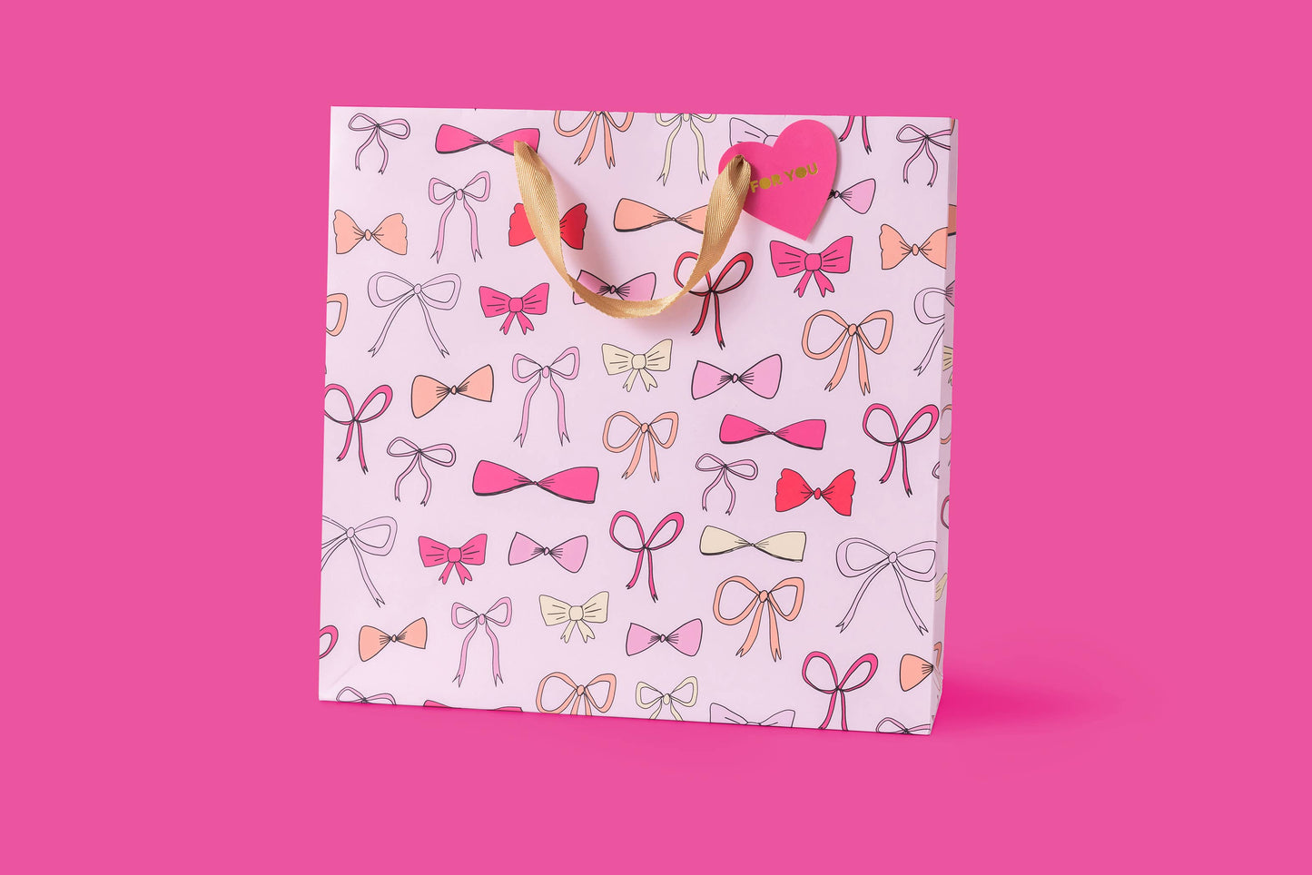 Pink Bow Gift Bags