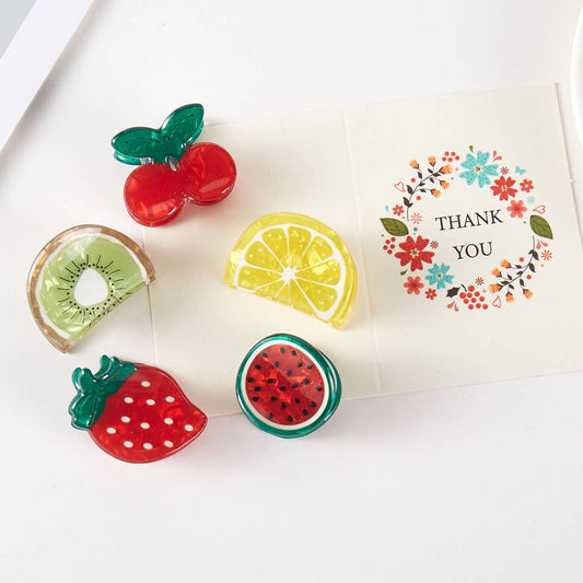 Fruit Mini Claw Clip Set
