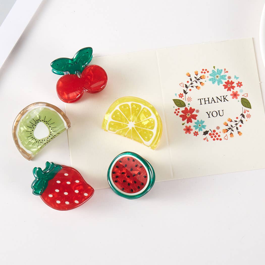 Fruit Mini Claw Clip Set