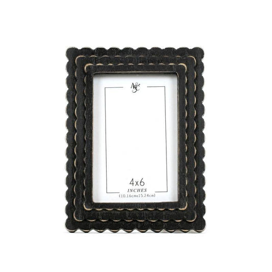 Black Scalloped Frame