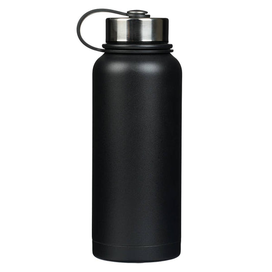 Trust in the Lord Black Stainless Steel Water Bottle - Prove