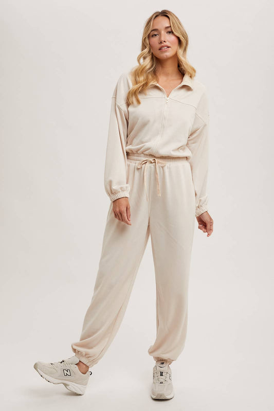 Delaney Half Zip Jumpsuit