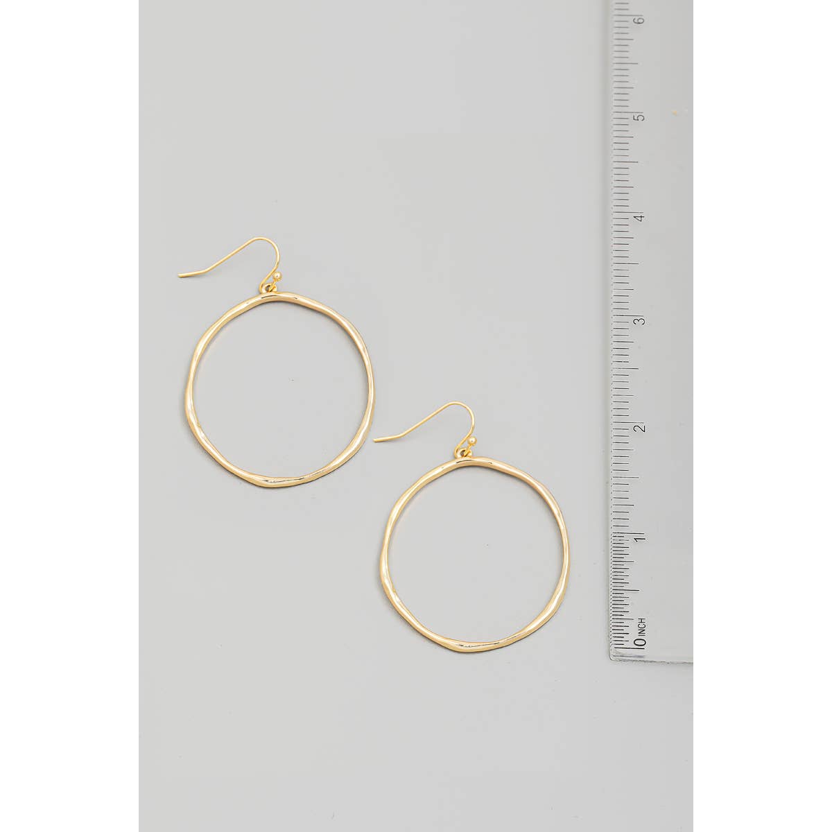 Circle Cutout Drop Earrings