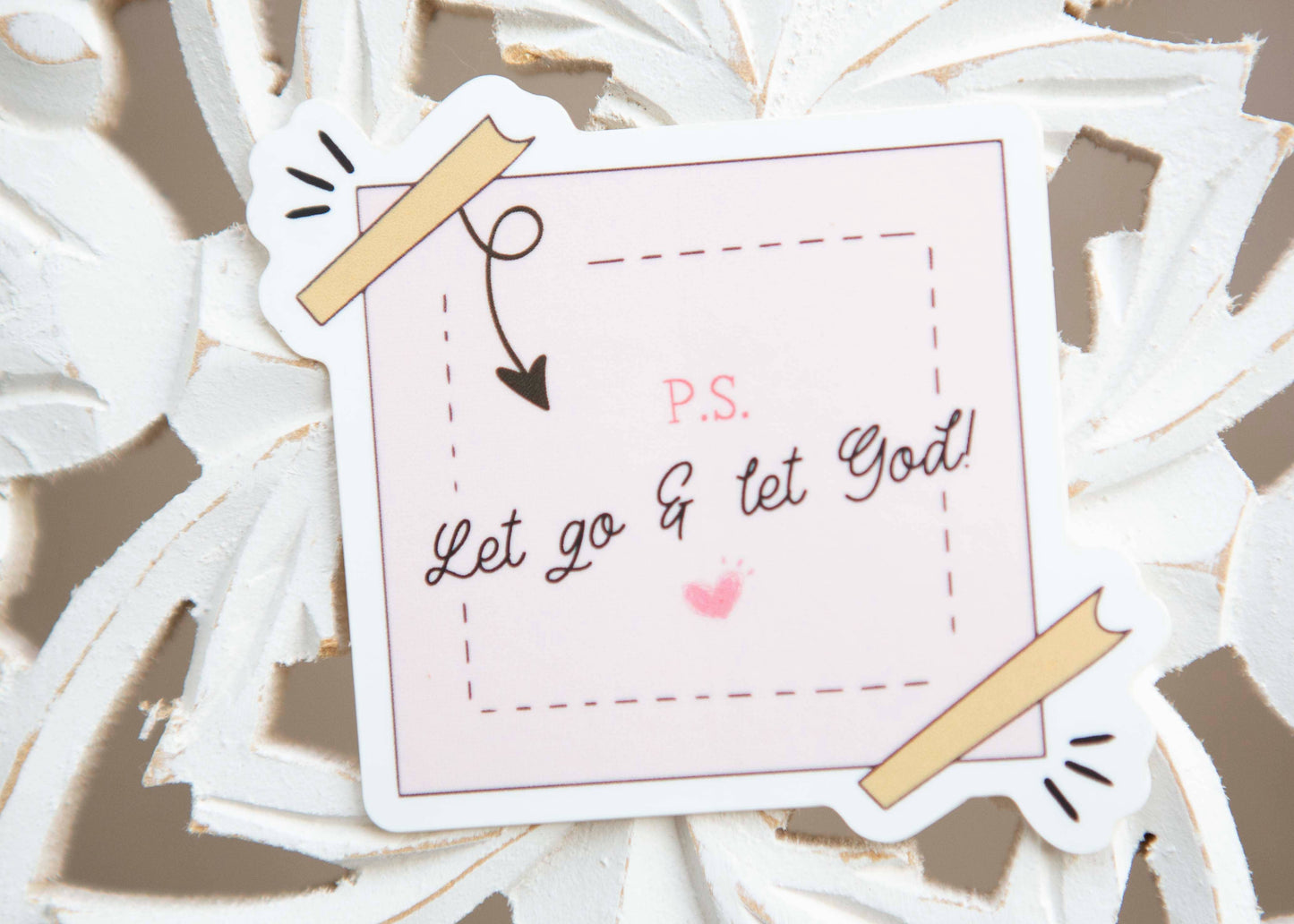 Let Go and Let God Sticky Note