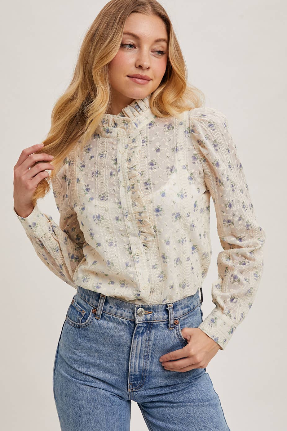 Floral Button Down