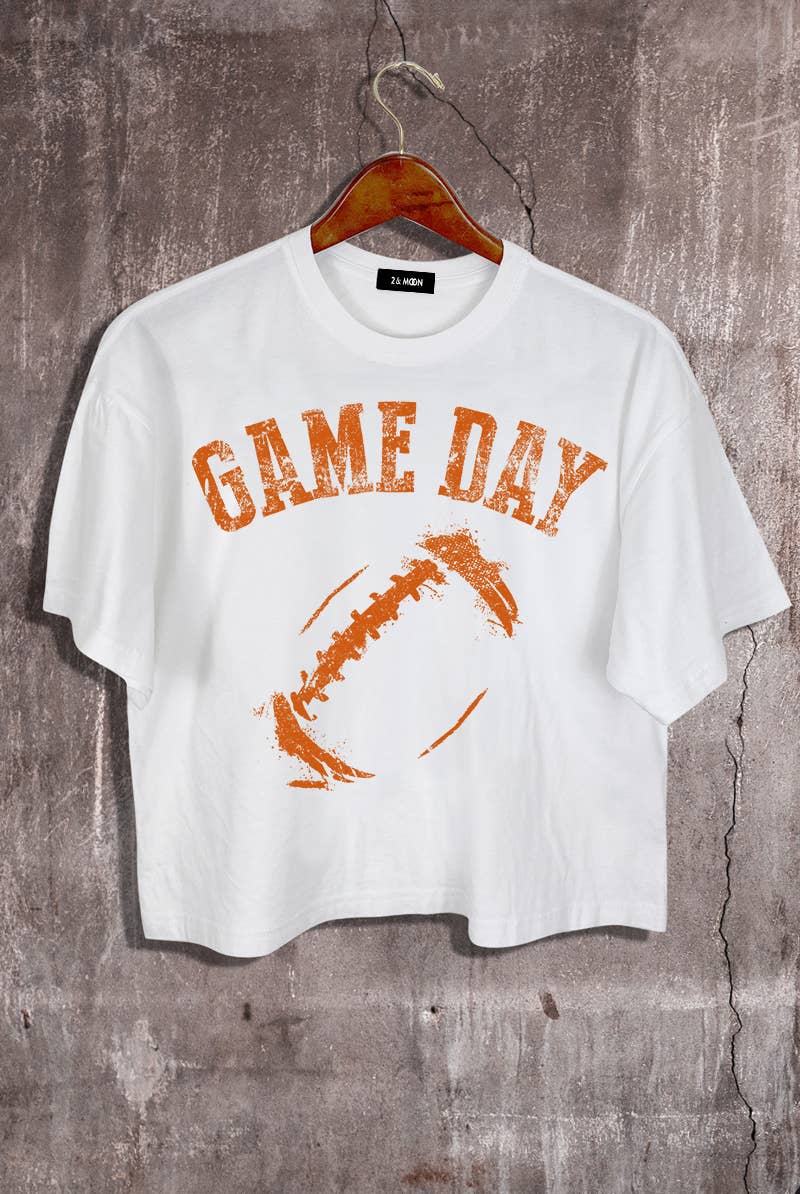 Game Day Football Crop Tee