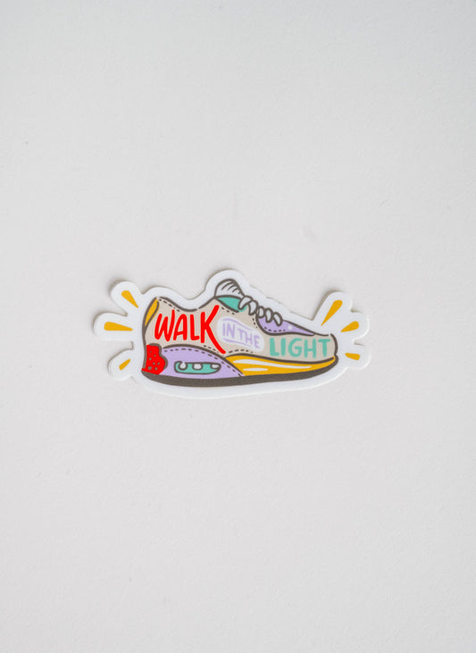 Walk In Light Sticker