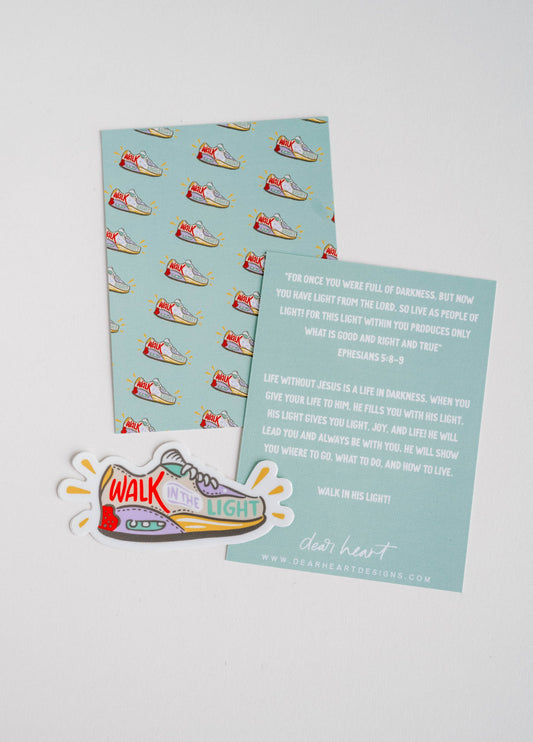 Walk In Light Sticker