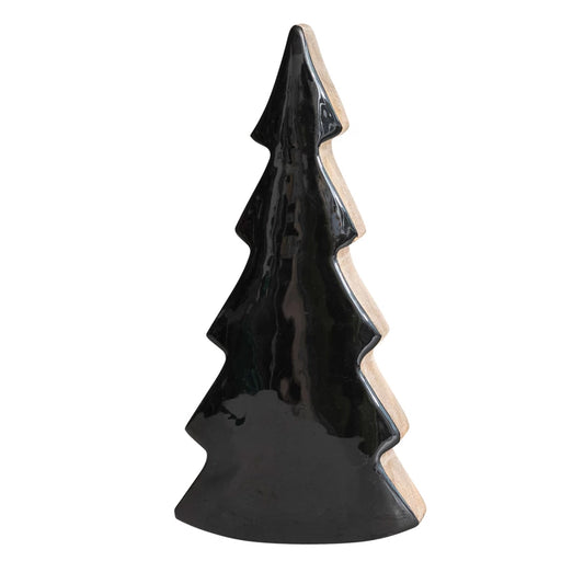 Black Enameled Mango Wood Tree