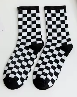 Checkered Gameday Socks