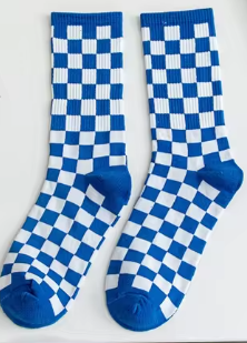 Checkered Gameday Socks