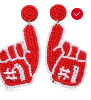 Beaded GameDay Earrings