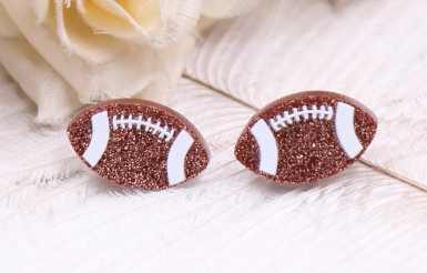 Classic Football Earrings