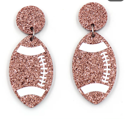 Classic Football Earrings