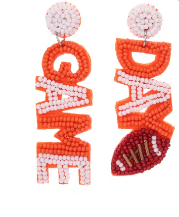 Beaded GameDay Earrings