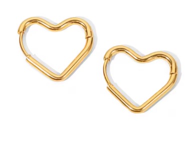 Heart Hoop Earrings