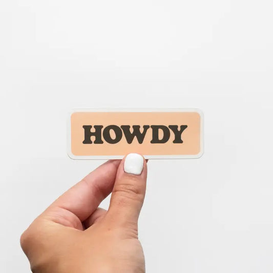 Howdy Vinyl Sticker