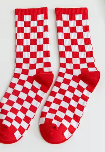 Checkered Gameday Socks