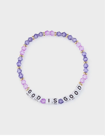 God Is Good Letter Bracelet