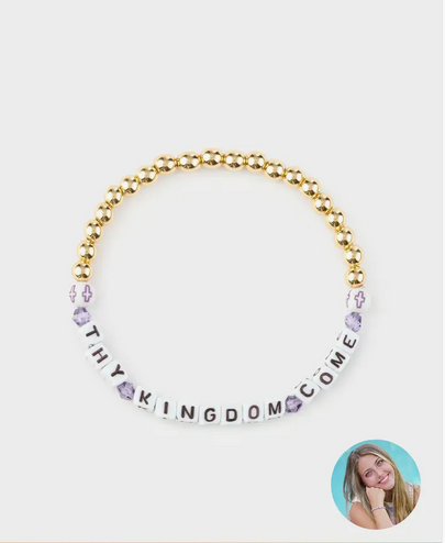 Thy Kingdom Come Letter Bracelet