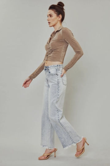 High Rise Wide Pants