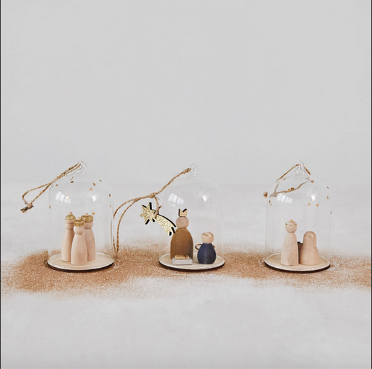 Minimalist Nativity Ornaments