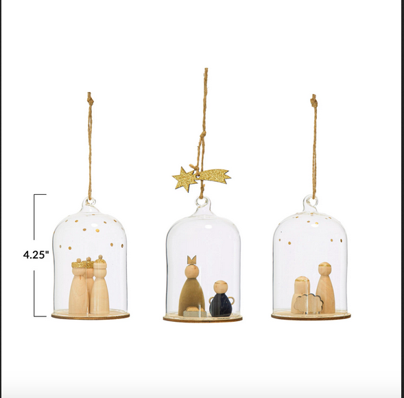 Minimalist Nativity Ornaments