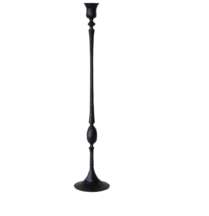 Black Cast Iron Taper Holder Collection