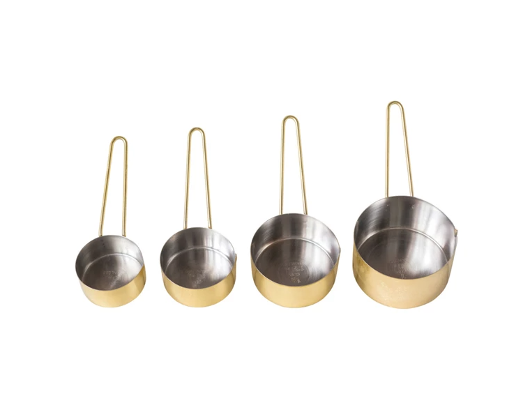 Hammered Gold Measuring Cups