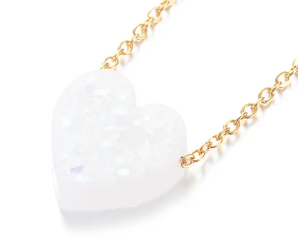 Heart Opal Necklace