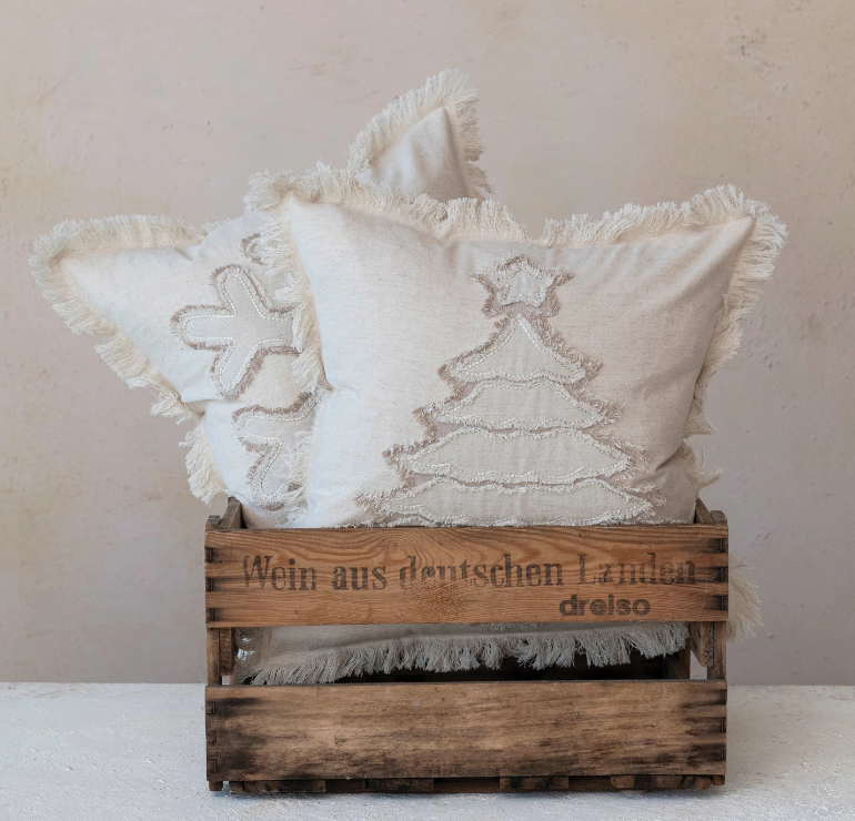 Linen Holiday Pillows