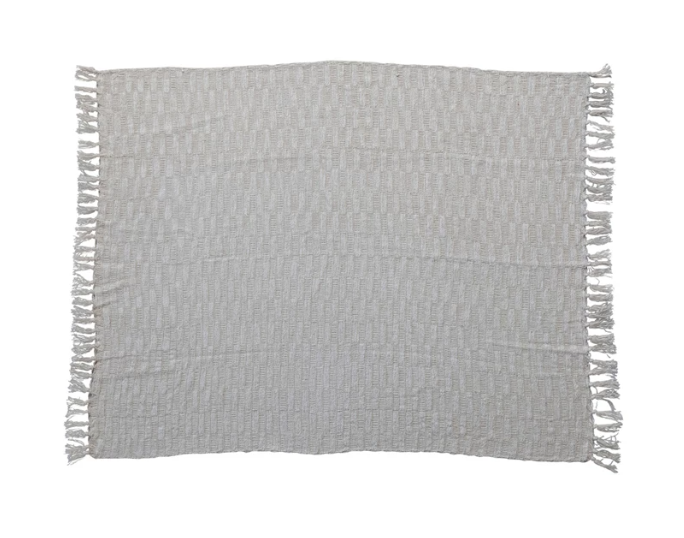 Metallic Threaded Throw