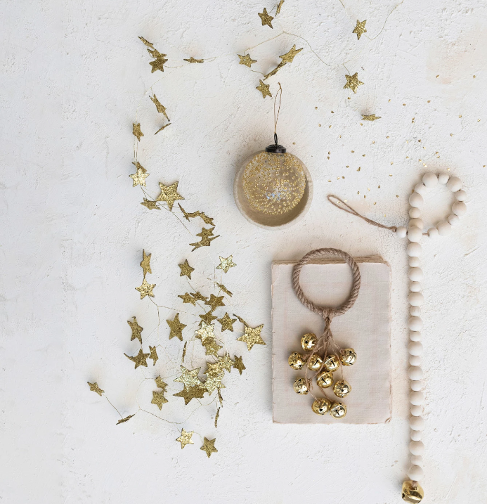 Cream Garland with Bell