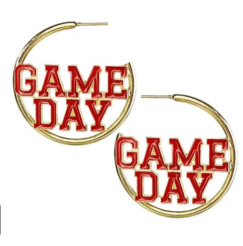 Gameday Hoop Earrings