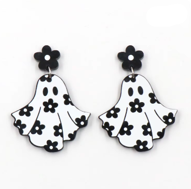 Groovy Ghost Earrings