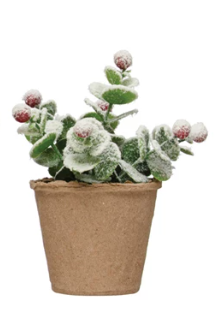 Snow Finish Greenery Pots