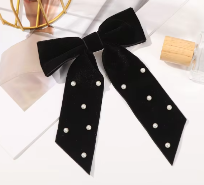 Velvet Bow Clip Collection