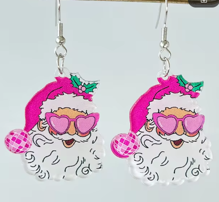 Retro Christmas Earrings