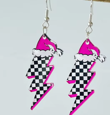 Retro Christmas Earrings