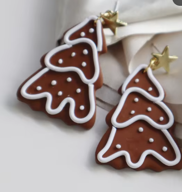 Christmas Clay Earrings