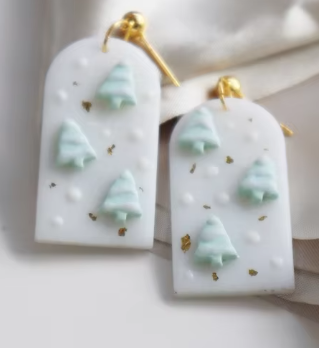 Christmas Clay Earrings