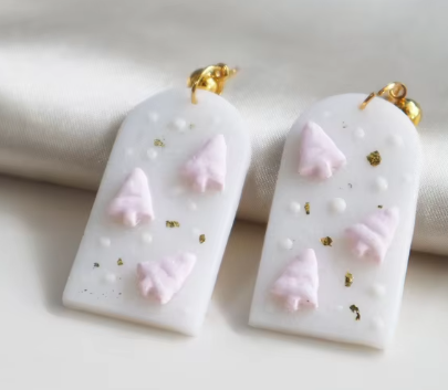 Christmas Clay Earrings