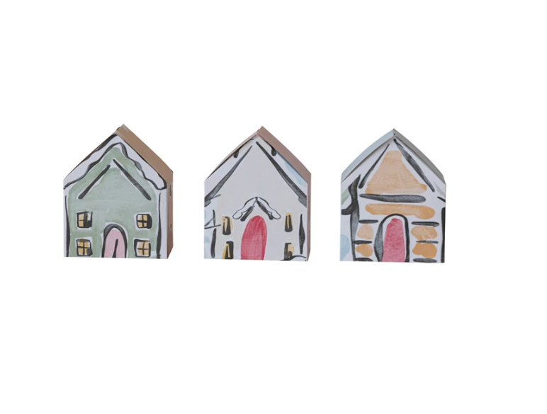 3 Gift Box Houses Set