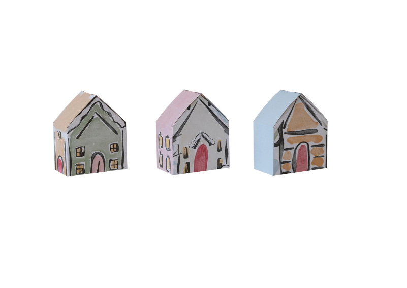 3 Gift Box Houses Set