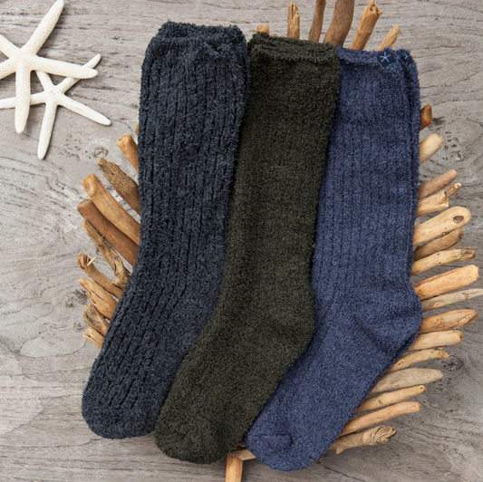 CozyChic Men's Ribbed Socks