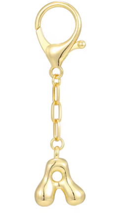 Gold Initial Keychain