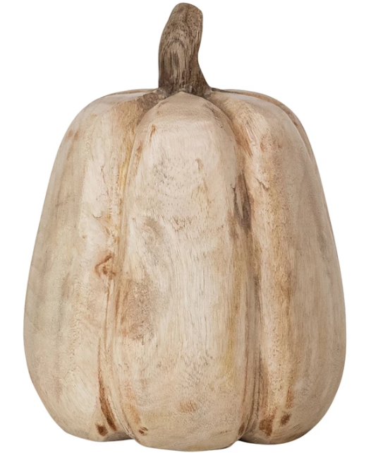 Natural Mango Wood Pumpkin