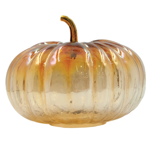 Glass Amber Pumpkin