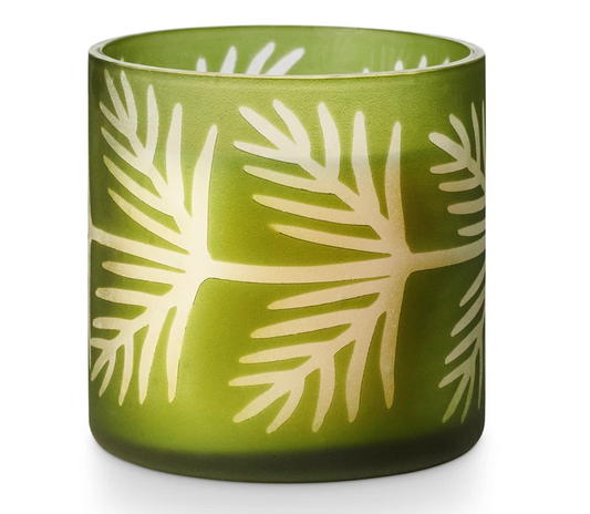 Balsam and Cedar Pine Glass Candle